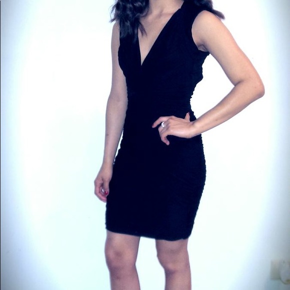 BCBGMaxAzria Ruched Cutout Back Dress - Picture 8 of 9